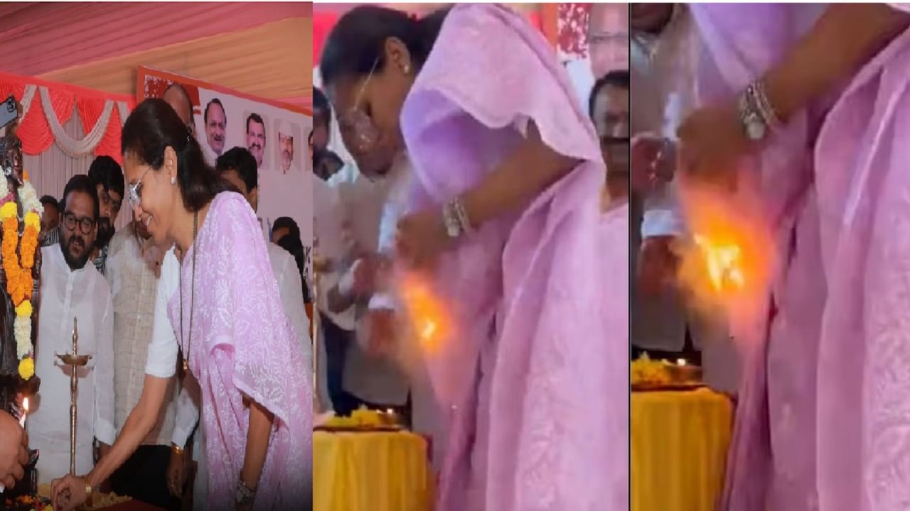 Special Report : राष्ट्रवादी काँग्रेसच्या खासदार सुप्रिया सुळे यांच्या साडीला आग Special Report : राष्ट्रवादी काँग्रेसच्या खासदार सुप्रिया सुळे यांच्या साडीला आग