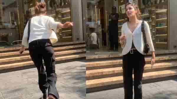 Rhea Chakraborty: तोंडावर पडता पडता वाचली रिया चक्रवर्ती; पापाराझींवर राग काढताच भडकले नेटकरी
