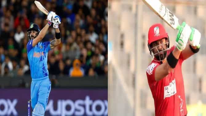 Virat Kohli सारखच या पाकिस्तानी बॅट्समनने हॅरीस रौफल धुतलं, मॅच फिरवली VIDEO