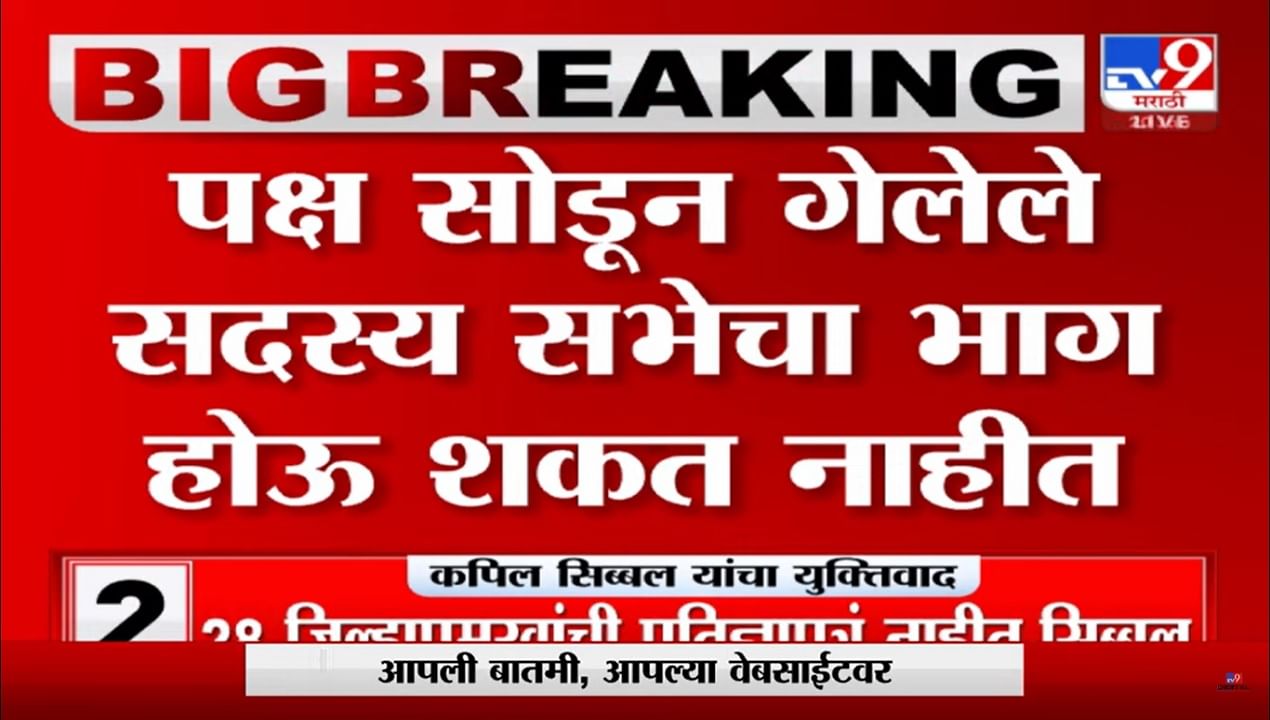 एकनाथ शिंदे यांची नेतेपदाची शपथ कशाच्या आधारावर? वकील कपिल सिब्बल यांचा युक्तिवाद