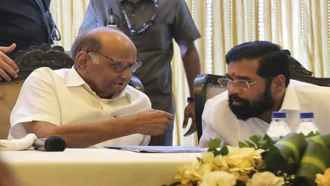 सत्तांतरानंतर पहिल्यांदाच एकनाथ शिंदे आणि शरद पवार आज एकाच मंचावर, एकत्र येण्याचे निमित्त काय ?