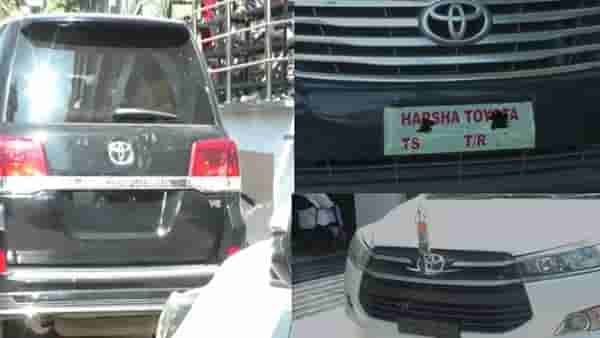 नांदेडमध्ये काय चाललंय? तेलंगणातल्या आमदारांच्या आलिशान गाड्या, ना नंबरप्लेट, ना पोलिसांची धास्ती...