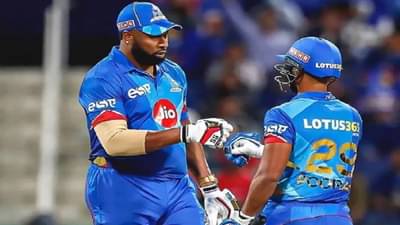 Kieron Pollard : 6,6,6,6,6,6, MI चा कॅप्टन पोलार्डकडून SIX चा पाऊस, समोरच्या टीमला धुतलं, पण....VIDEO