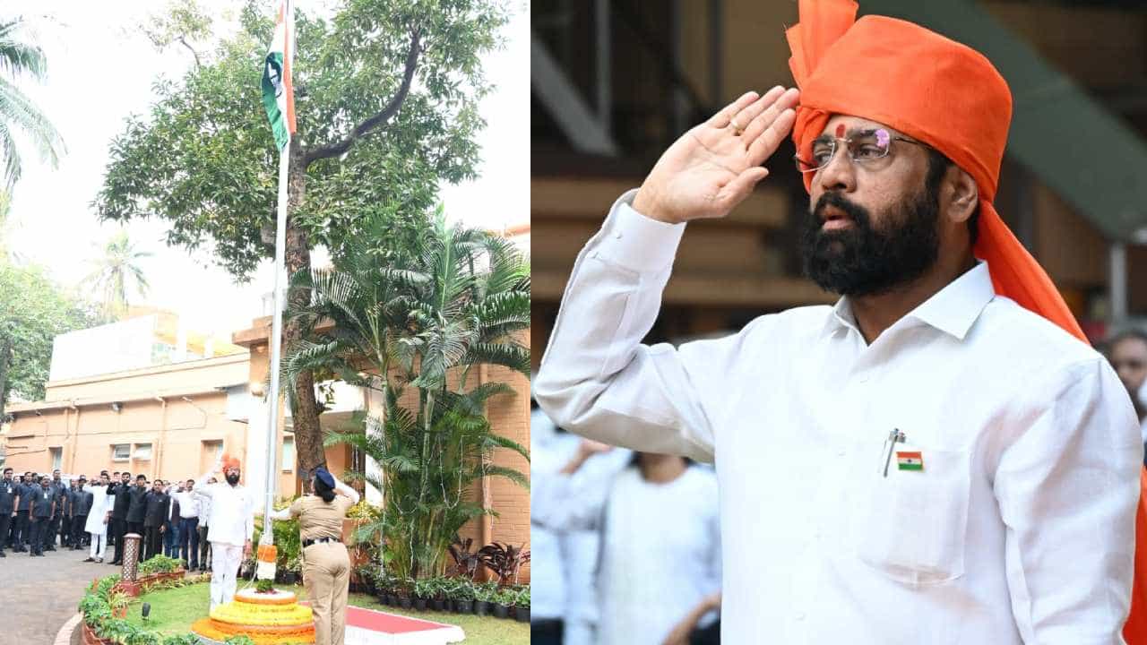 मुख्यमंत्र्यांच्या 'वर्षा' निवासस्थानी ध्वजारोहण, पाहा व्हीडिओ... मुख्यमंत्र्यांच्या 'वर्षा' निवासस्थानी ध्वजारोहण, पाहा व्हीडिओ...