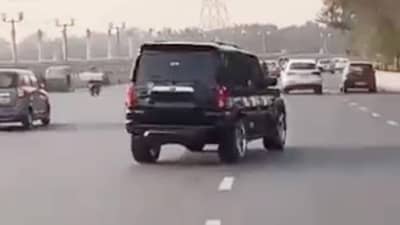 रील्ससाठी स्कॉर्पिओ चालकाचा जीवघेणा स्टंट, व्हिडिओ पाहून तुमच्याही काळजात धस्स होईल !