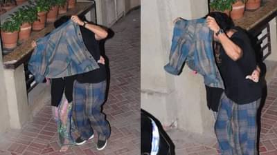 अभिनेत्रीसोबत जॅकेटने चेहरा लपवून पार्टीतून बाहेर पडला हा प्रसिद्ध अभिनेता; व्हिडीओ व्हायरल