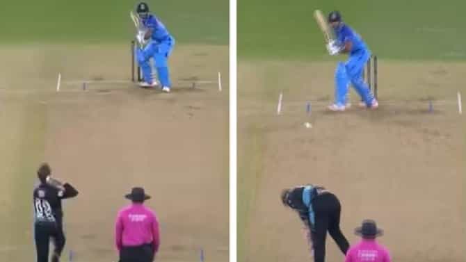 IND vs NZ 3rd T20 : गोळीसारखा 149KMPH वेगात बॉल, Rahul Tripathi चा तितकाच कडक SIX, VIDEO