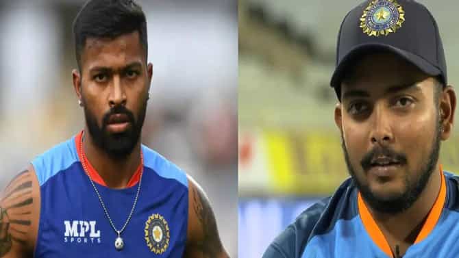 IND vs NZ : ट्रॉफी स्वीकारल्यानंतर Hardik pandya ची अनपेक्षित कृती, पृश्वी शॉ ला आश्चर्याचा धक्का, VIDEO
