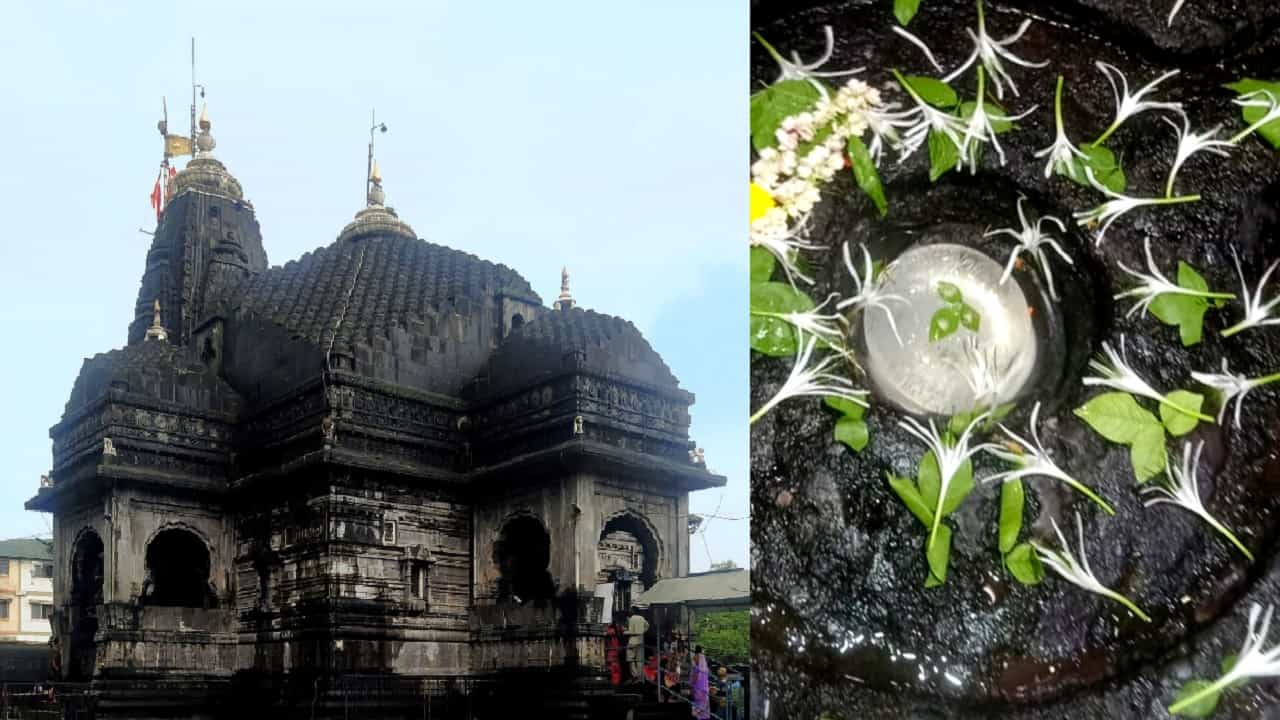 त्रंबकेश्वर मंदिरातील पिंडीवर 'बर्फ', व्हायरल व्हिडिओचे सत्य बाहेर, कुणी रचला होता बनाव? त्रंबकेश्वर मंदिरातील पिंडीवर 'बर्फ', व्हायरल व्हिडिओचे सत्य बाहेर, कुणी रचला होता बनाव?