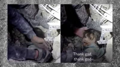 Turkey-Syria Earthquake : बापाने लेकीला ढीगाऱ्यातून शोधून काढले, बापाचा चेहरा पाहताच तिच्या गालाची कळी खुलली