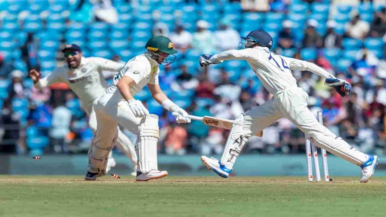 IND vs AUS Test: चित्ते की चाल...! केएस भारतची पहिल्याच कसोटीत जबरदस्त स्टंपिंग, पाहा Video