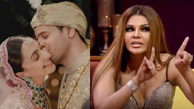 कियारा अडवाणी आणि सिद्धार्थ मल्होत्रा यांच्या लग्नाविषयी बोलताना राखी सावंत हिची जीभ घसरली, म्हणाली मला किळस...