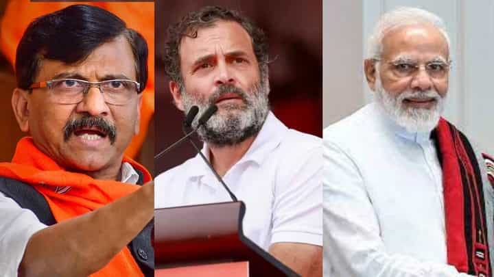 मोदीजी आपण मोठमोठ्या सभा गाजवता, मग राहुल गांधींच्या प्रश्नांची उत्तरं का देता आली नाहीत; सामनातून शाब्दिक हल्ला मोदीजी आपण मोठमोठ्या सभा गाजवता, मग राहुल गांधींच्या प्रश्नांची उत्तरं का देता आली नाहीत; सामनातून शाब्दिक हल्ला
