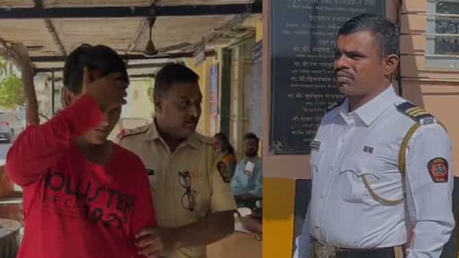 सिग्नल तोडून पळत होता कारचालक, अडवायला गेलेल्या वाहतूक पोलिसाला बोनेटवर दीड किमी फरफरटत नेले