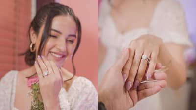 जास्मिन भसीनने गुपचूप उरकला साखरपुडा? व्हॅलेंटाइन डेला पोस्ट केला अंगठीचा फोटो