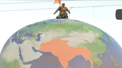 छत्रपती शिवाजी महाराज यांच्या जयंती निमित्ताने ‘अखंड भारत’ संकल्पनेचा अनोखा देखावा, बघा व्हिडीओ