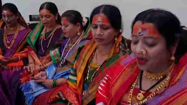 सौभाग्याच्या लेण्यावर महिलांनी रेखाटले छत्रपती शिवराय, बघा अनोखं पेंटिंग