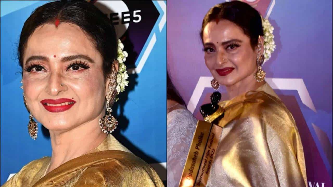 नुकताच दादासाहेब फाळके आंतरराष्ट्रीय चित्रपट महोत्सव पुरस्कार सोहळा पार पडलाय. या पुरस्कार सोहळ्यात अनेक बाॅलिवूड स्टारने हजेरी लावली. या पुरस्कार सोहळ्यातील अनेक फोटो आता व्हायरल होत आहेत.