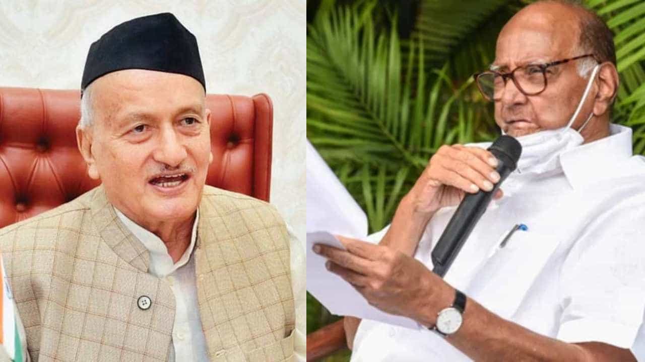 भगतसिंग कोश्यारी यांच्या जाण्याने सर्वात जास्त मी संतुष्ट- शरद पवार