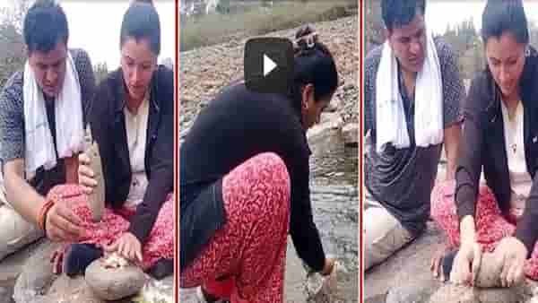 ‘महाराष्ट्राची मुलगी अन् विदर्भाची सून…’, नदीकाठी नवनीत राणा यांनी बनविला ठेचा लसून-मिर्च्या ठेचून