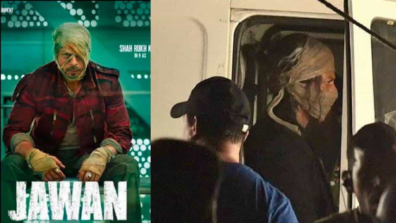 जवान चित्रपटातीच्या सेटवरील फोटो लीक, तोंडात सिगारेट, चेहऱ्यावर पांढऱ्या पट्टया, शाहरुख खान याचे लूक पाहून चाहते