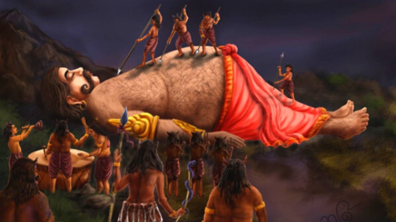 रावणाचा भाऊ कुंभकर्ण सहा महिने का झोपायचा? रंजक आहे यामागची कथा रावणाचा भाऊ कुंभकर्ण सहा महिने का झोपायचा? रंजक आहे यामागची कथा