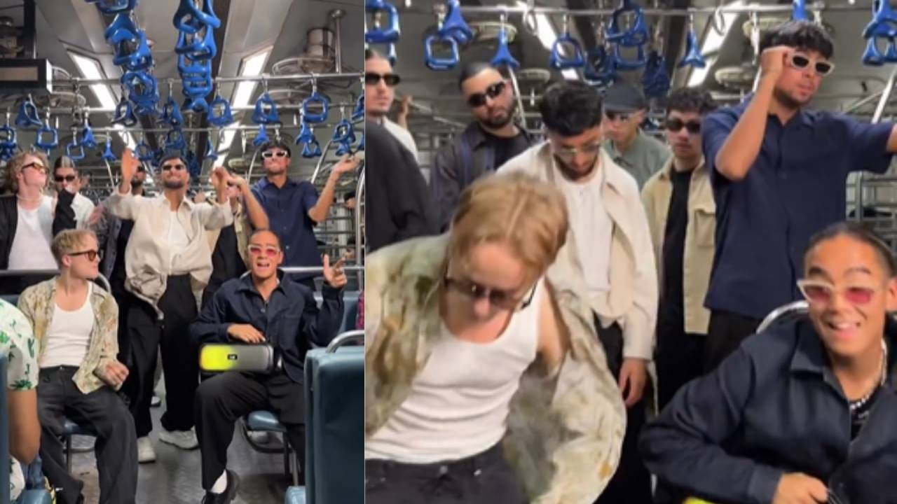 जिथे पाय ठेवायला जागा नाही त्या मुंबई लोकल मध्ये फॉरेनर्सचा डान्स! जिथे पाय ठेवायला जागा नाही त्या मुंबई लोकल मध्ये फॉरेनर्सचा डान्स!