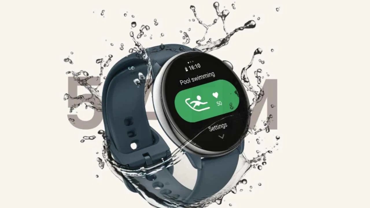 The GTR Mini has a dual core Huangshan 2S chipset.  The company claims that the watch lasts for 14 days on battery and 20 days on battery saver mode.  (Photo: Amazfit)