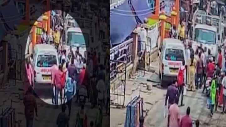 डोंबिवलीत पुन्हा फेरीवाल्यांची अरेरावी, रुग्णवाहिका चालकास बेदम मारहाण; बघा काय नेमकं काय घडलं? डोंबिवलीत पुन्हा फेरीवाल्यांची अरेरावी, रुग्णवाहिका चालकास बेदम मारहाण; बघा काय नेमकं काय घडलं?