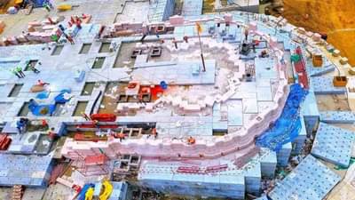 Ram Mandir : अप्रतिम... अद्भूत... एकमेवाद्वितीय... राम मंदिराच्या गर्भगृहाचा पहिला फोटो व्हायरल; इथे विराजमान होणार रामलल्ला