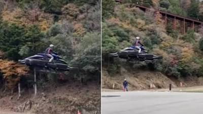 VIDEO : हवेत उडणारी जगातील पहिली बाईक आली, व्हिडिओ पाहिल्यानंतर लोकांचा विश्वास...