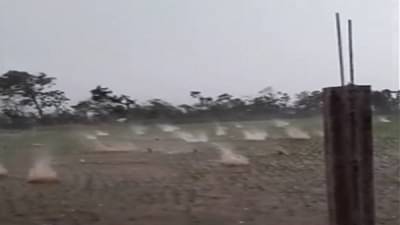 निसर्गाचा भयंकर प्रकोप, पाऊस आहे की गोळीबार? हा भयावह व्हिडीओ महाराष्ट्रातलाच?