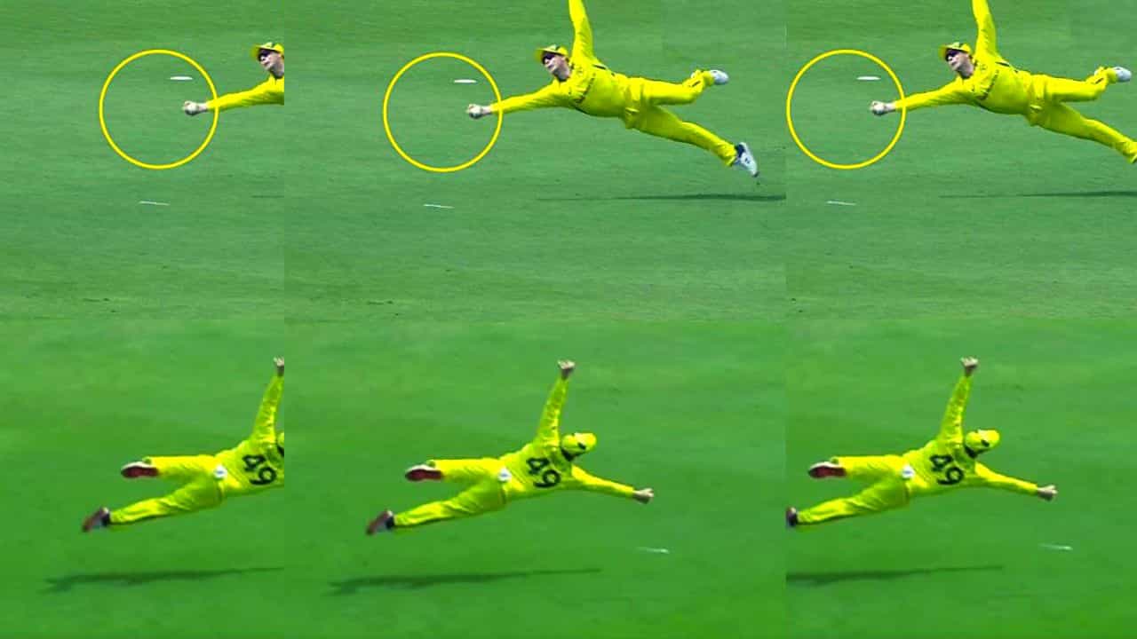 ind vs aus : कॅच ऑफ द मॅच | उडता स्मिथ, हवेत उडी मारत कॅप्टन स्टीव्हनचा खतरनाक कॅच, हार्दिक पंड्या माघारी