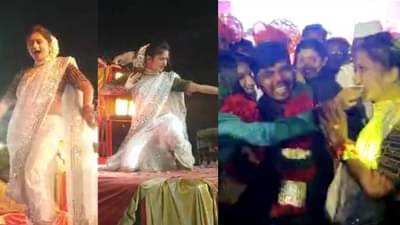 हाय काय अन् नाय काय... बायकोच्या वाढदिवसासाठी चक्क गौतमी पाटील हिचा डान्स शो; फेटे उडवले, शिट्ट्यांचा पाऊस