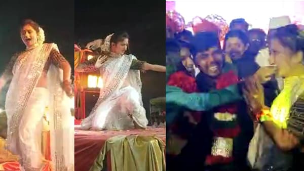 हाय काय अन् नाय काय... बायकोच्या वाढदिवसासाठी चक्क गौतमी पाटील हिचा डान्स शो; फेटे उडवले, शिट्ट्यांचा पाऊस