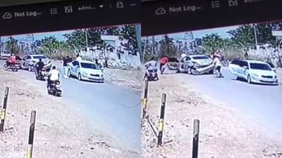 गाडीला धडक देत तरुणावर हल्ला, गोळीबार आणि कोयत्याचे वार, चित्रपटाला शोभेल असा सीन पाहून तुम्हालाही धडकी भरेल, VIDEO