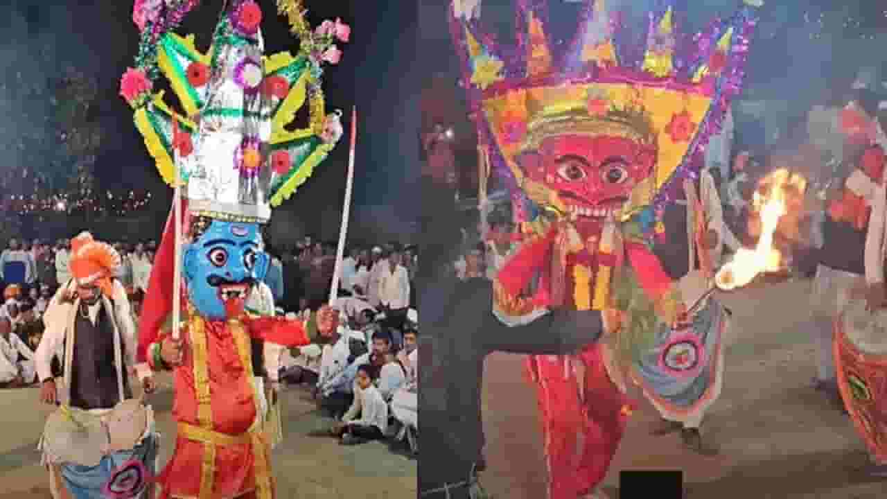 बिरोबा महाराज यात्रेतील पारंपारिक दशावतारी खेळ, बघा व्हिडीओ