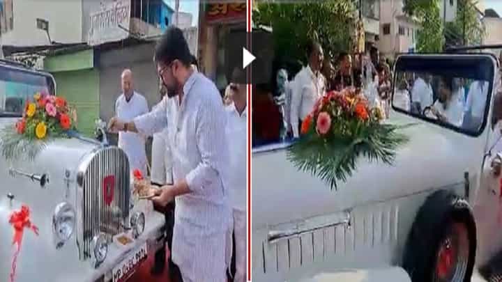 विंटेज रोल्स रॉयल मधून शिवेंद्रराजे यांची भन्नाट राईड विंटेज रोल्स रॉयल मधून शिवेंद्रराजे यांची भन्नाट राईड