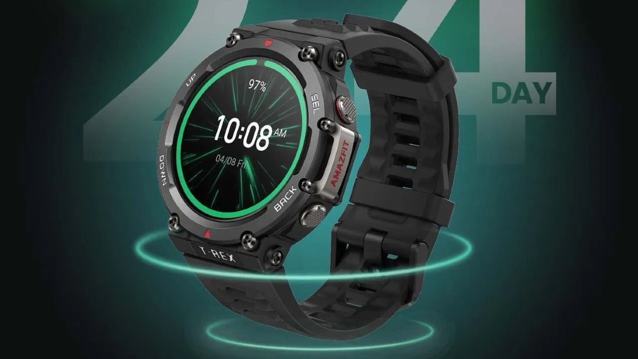 Amazfit T-Rex 2 Premium : Amazfit स्मार्टवॉचमध्ये 1.39-इंचाचा HD AMOLED ऑलवेज-ऑन डिस्प्ले आहे. उच्च तापमानातही स्मार्टवॉच चांगले काम करू शकते, असा कंपनीचा दावा आहे. यामध्ये 24 दिवस चालणाऱ्या बॅटरीचा सपोर्ट देण्यात आला आहे. 21,999 रुपये MRP असलेले स्मार्टवॉच Amazon वर फक्त 13,999 रुपयांना उपलब्ध आहे. (Photo: Amazon)