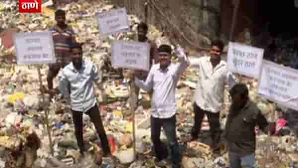 ‘ठाण्यात घ्या थायलंडचा अनुभव’, मनसे कार्यकर्त्यांचं नाल्यात उतरून आंदोलन
