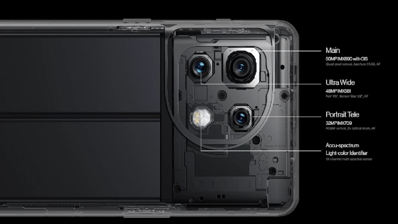 The OnePlus 11 5G will get a triple camera setup with a 50-megapixel primary camera.  There is a 48-megapixel ultrawide camera and a 32-megapixel third camera.  The front has a 16-megapixel camera for selfies and video calling.  (Photo-Oneplus)