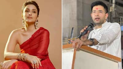 राघव चड्ढा आणि परिणीती चोप्रा यांचा नवा व्हिडीओ व्हायरल, एकीकडे लग्नाच्या चर्चा आणि दुसरीकडे खासदार चक्क अभिनेत्रीसाठी...