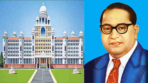 तेलंगणातील जनतेला मुख्यमंत्री केसीआर यांनी दिलं भव्य सचिवालय भेट, बाबासाहेबांचं दिलं नाव