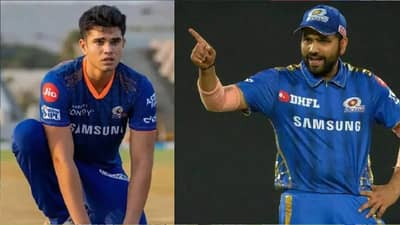 GT vs MI IPL 2023 : Arjun Tendulkar च्या बाबतीत रोहित शर्मा हार्दिक पंड्यासारख नाही करणार, कारण....