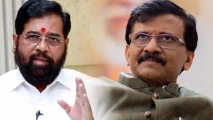 शिंदे यांची सेना ही मोदी यांची शवसेना, शिवसेनेच्या जाहिरातीवरून संजय राऊत यांचा निशाणा शिंदे यांची सेना ही मोदी यांची शवसेना, शिवसेनेच्या जाहिरातीवरून संजय राऊत यांचा निशाणा