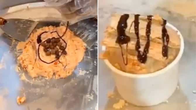 Tandoori Chicken Ice Cream | चिकन तंदुरी आईस्क्रीम कसं तयार करतात तुम्हाला माहित आहे का ? पाहा व्हिडीओ
