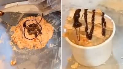 Tandoori Chicken Ice Cream | चिकन तंदुरी आईस्क्रीम कसं तयार करतात तुम्हाला माहित आहे का ? पाहा व्हिडीओ