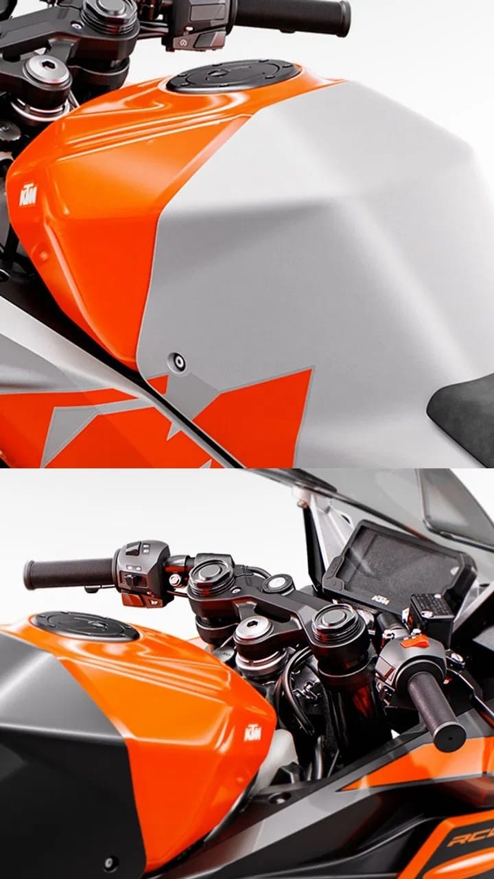 बाइकचं इेस्ट्रूमेंट क्लस्टर एलसीडी आहे तसेच त्यात माहिती दिसते. डिस्टेंस टू एम्पिटी, गियर इंडिकेटर आणि रियल टाइम फ्यूल एफिशियंसी सारखी माहिती देते. लेटेस्ट बाइकमध्ये ड्युअल चॅनेल एबीएस आहे. या व्यतिरिक्त एबीएस ऑफ केले जाऊ शकते.(Photo: KTM)