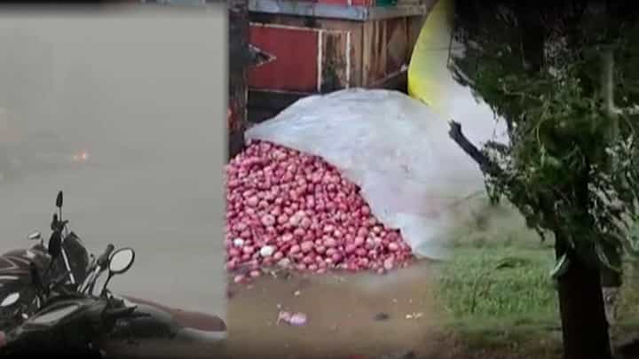 वादळं, गारा अन् अवकाळीचा हाहाकार, शेतपिकांसह फळबागांचं मोठं नुकसान; दोघांचा मृत्यू वादळं, गारा अन् अवकाळीचा हाहाकार, शेतपिकांसह फळबागांचं मोठं नुकसान; दोघांचा मृत्यू