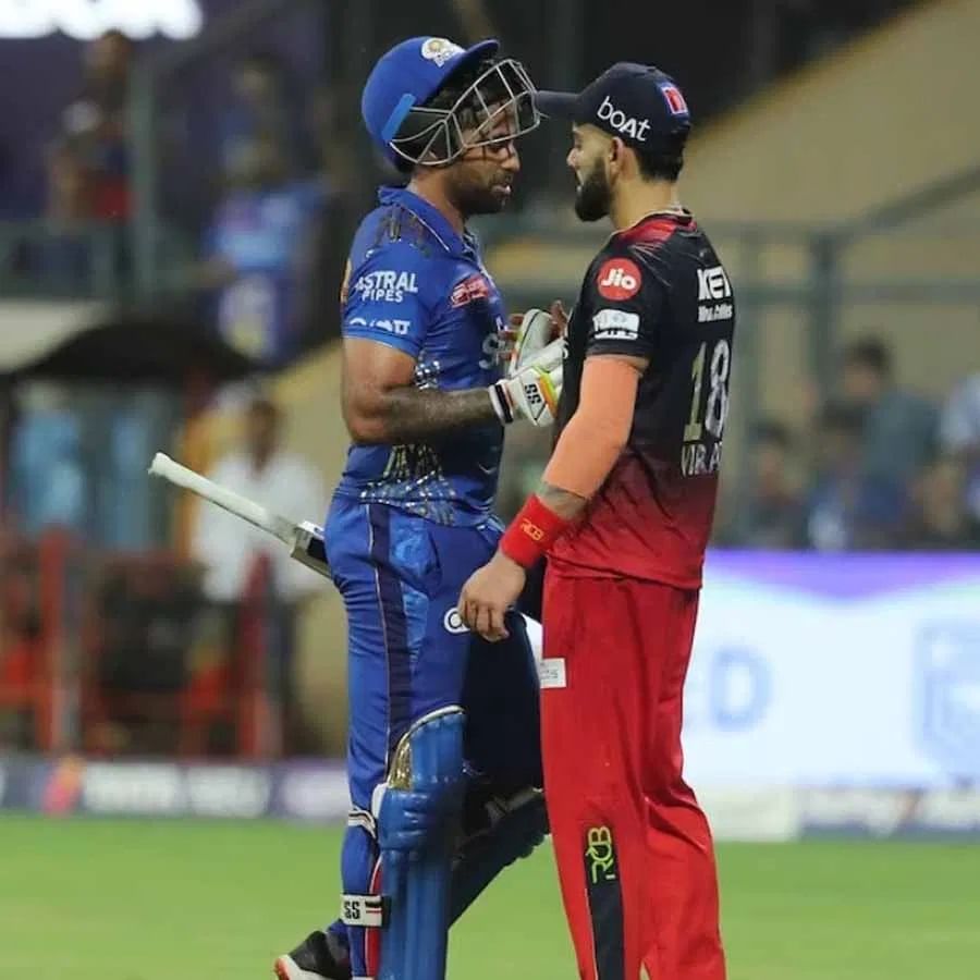 MI Vs RCB : विजय मिळवून दिल्यानंतर पॅव्हिलियनमध्ये चाललेल्या सूर्यकुमार ...